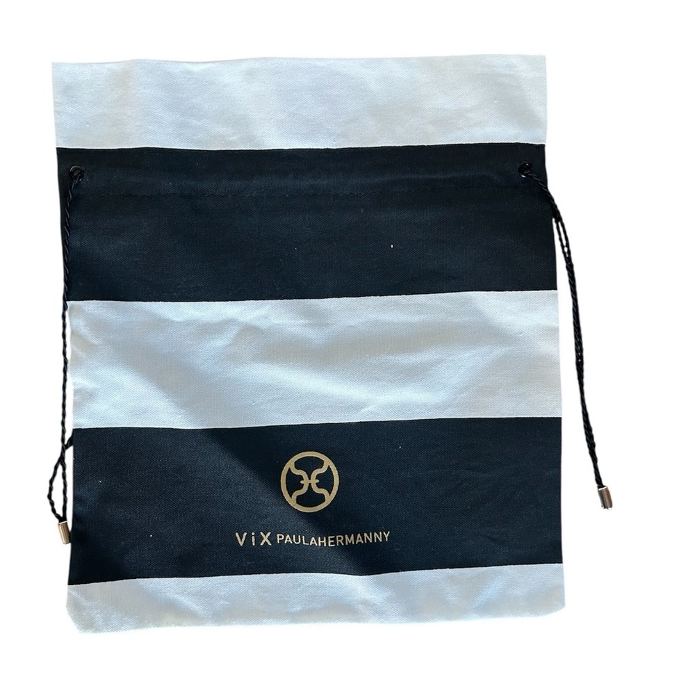 ViX x PaulaHermanny Dust Bag Black & White Stripe